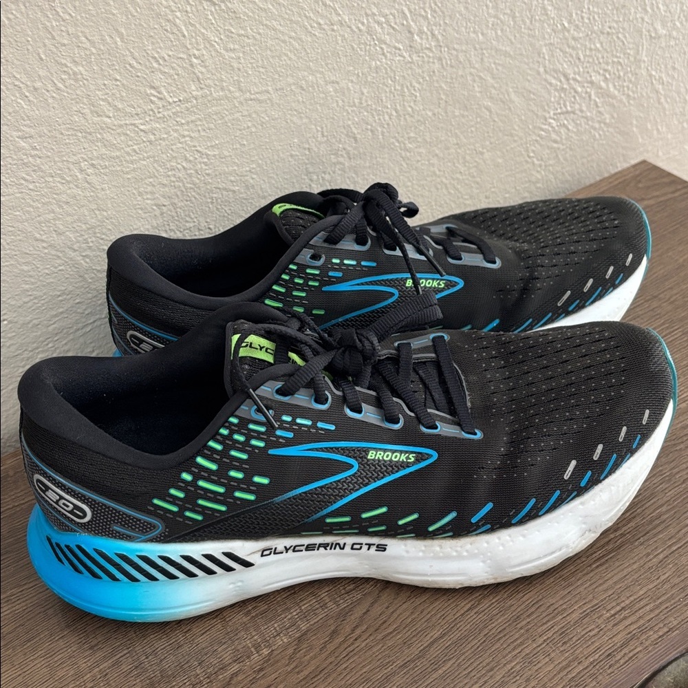 Brooks Glycerin Gts 20 Men’s Running Shoe Size 12 Black
